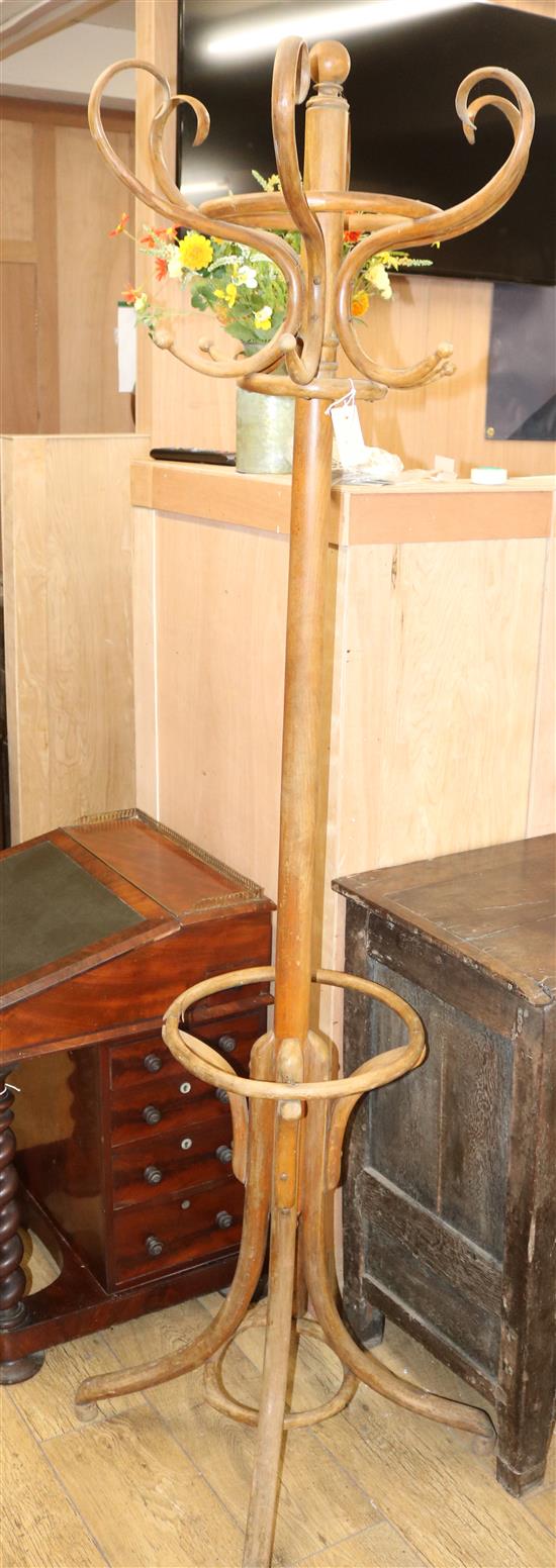 A Bentwood hat and coat stand W.50cm (a.f.)